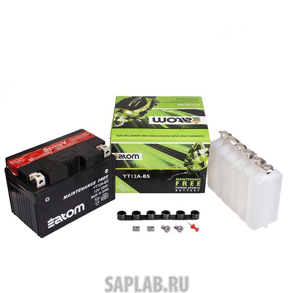 Купить ATOM 2101590 Мото аккумулятор ATOM  YT12A-BS MF