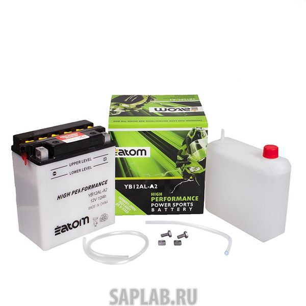Купить ATOM 2102052 Мото аккумулятор ATOM  YB12AL-A2 HIGH PERFORMANCE