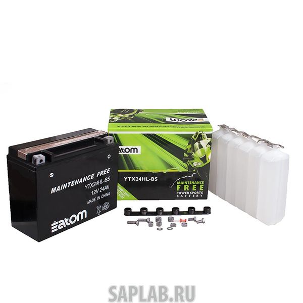 Купить ATOM 2102066 Мото аккумулятор ATOM  YTX24HL-BS MF