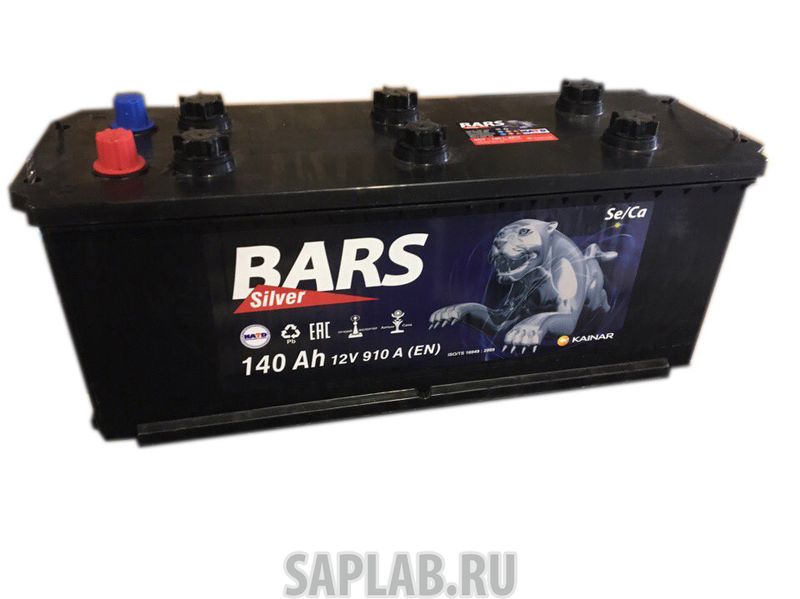 Купить BARS 6СТ140LАПЗ Аккумулятор 140А/ч BARS SILVER EN 910А Прямая 513x182x240 6 СТ-140L АПЗ