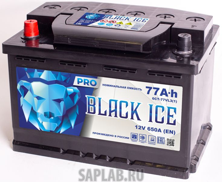 Купить BLACK_ICE BIC7711 Автомобильный аккумулятор BLACK ICE Pro 6СТ-77.1 VL