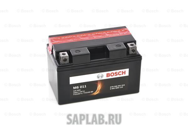 Купить BOSCH 0092M60110 Аккумулятор автомобильный BOSCH 0 092 M60 110 8 Ач