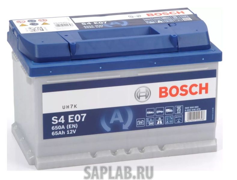 Купить BOSCH 0092S4E400 Аккумулятор автомобильный S4 EFB 12V 65Ah 650A B13