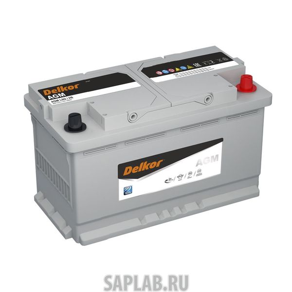 Купить DELKOR 1629 Аккумулятор автомобильный DELKOR AGM 80R+