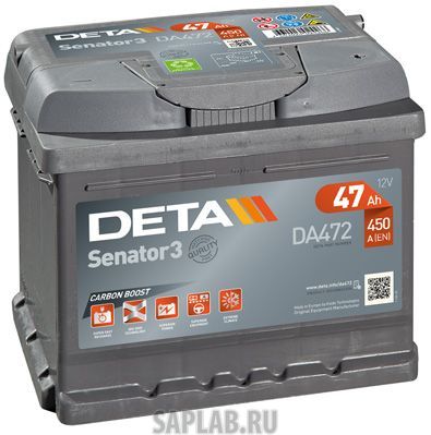 Купить DETA DA472 Аккумулятор автомобильный DETA DA472 47 Ач