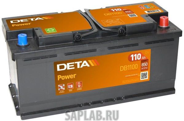 Купить DETA DB1100 Аккумулятор автомобильный DETA DB1100 110 Ач