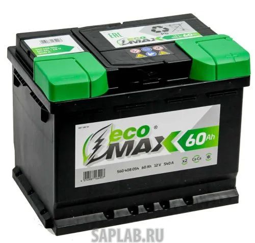 Купить ECOMAX 560408054 Аккумулятор EcoMax 6СТ-60.0 (560 408 054)