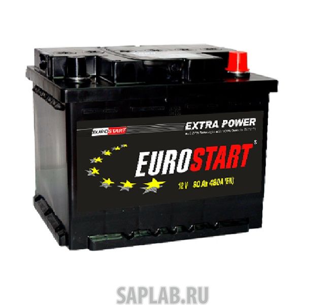 Купить EUROSTART EUA600 Аккумулятор Eurostart Asia 60ah  Eua600  R+  (-/+)  12v 480a En   230х179х225 EUA600