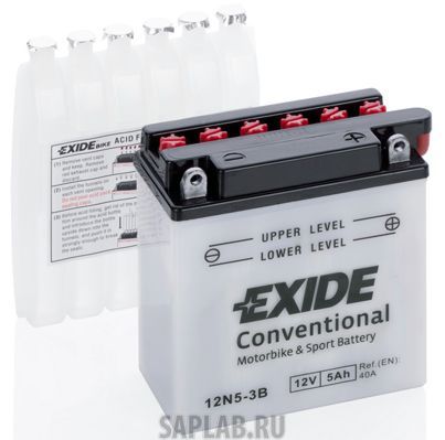 Купить EXIDE 12N53B Аккумулятор автомобильный EXIDE 12N5-3B