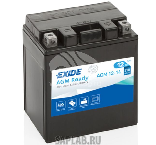Купить EXIDE AGM1216 Аккумулятор Moto Agm Ready 16ah 170a 150x90x160 Полярность Etn 1 Токовыводы M04 EXIDE арт.