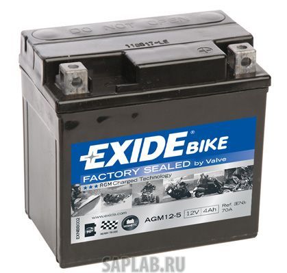 Купить EXIDE AGM125 Аккумулятор автомобильный EXIDE AGM12-5 4 Ач