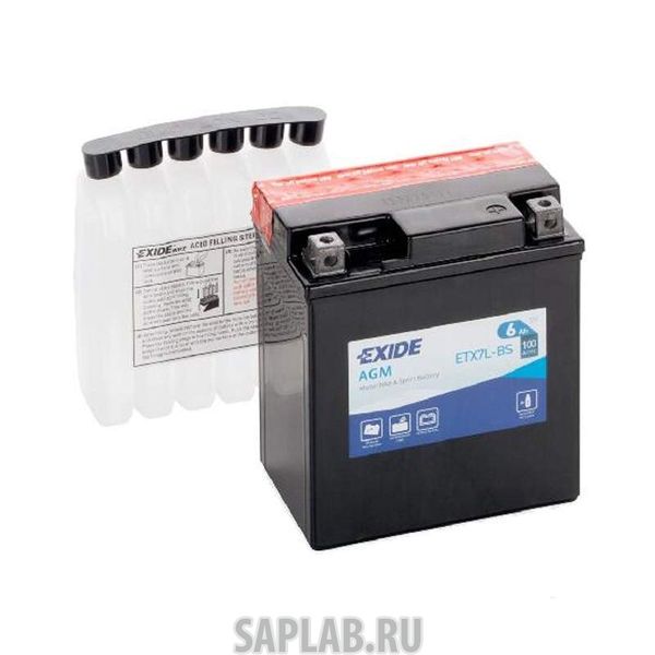 Купить EXIDE ETX7LBS Аккумулятор автомобильный EXIDE ETX7L-BS 6 Ач