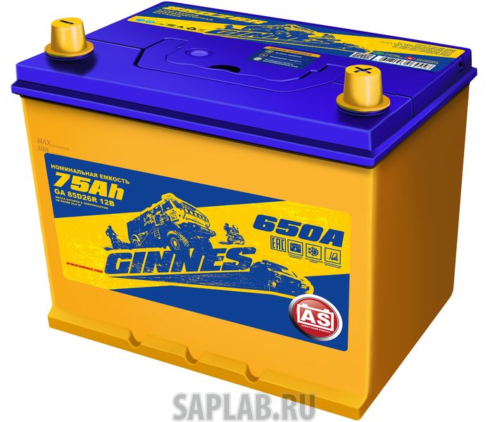 Купить GINNES GA85D26R Аккумулятор автомобильный GINNES Asia 6CT-75.1 / 85D26R GA7511
