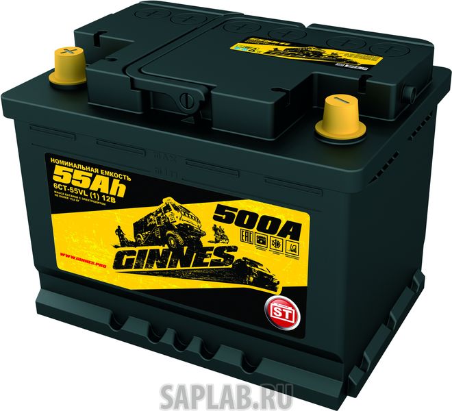 Купить GINNES GS5511 Аккумулятор автомобильный GINNES ST 6CT-55.1 GS5511