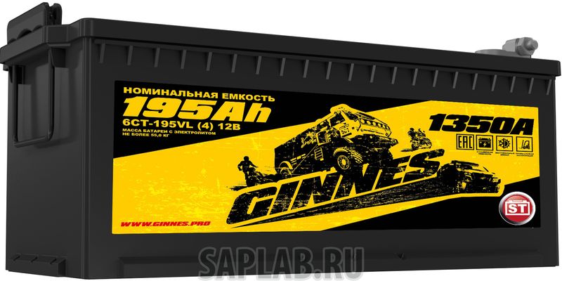 Купить GINNES GY1954T Аккумулятор автомобильный GINNES 6СТ-195.4 GY1954T