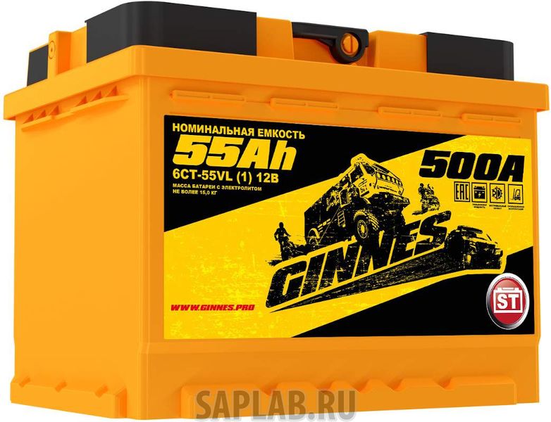 Купить GINNES GY5511 Аккумулятор автомобильный GINNES 6СТ-55.1 GY5511
