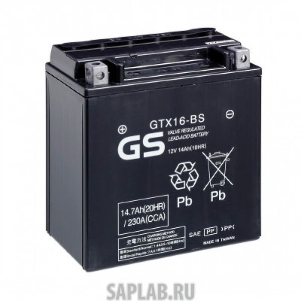 Купить GS GTX16BS Аккумулятор GS GTX16-BS