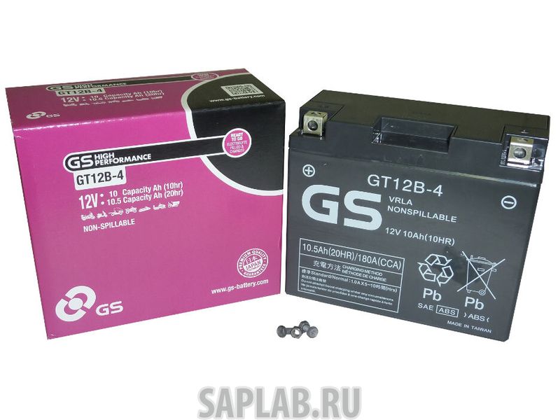Купить GS_YUASA GT12B4 Аккумулятор GS Yuasa GT12B-4 12В 10Ач 180CCA 151x70x131 мм Прямая (+-)