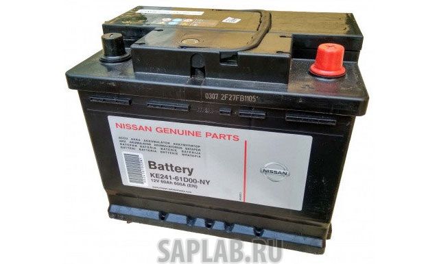 Купить NISSAN KR24160E01EF Аккумулятор NISSAN 65 А/ч обратная R+ EN650 А 242x175x190 KR241-60E01-EF