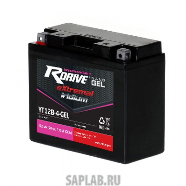 Купить RDRIVE RDRIVEYT12B4 Аккумулятор RDRIVE-YT12B-4 12В 10Ач 165CCA 150x69x130 мм Прямая (+-)