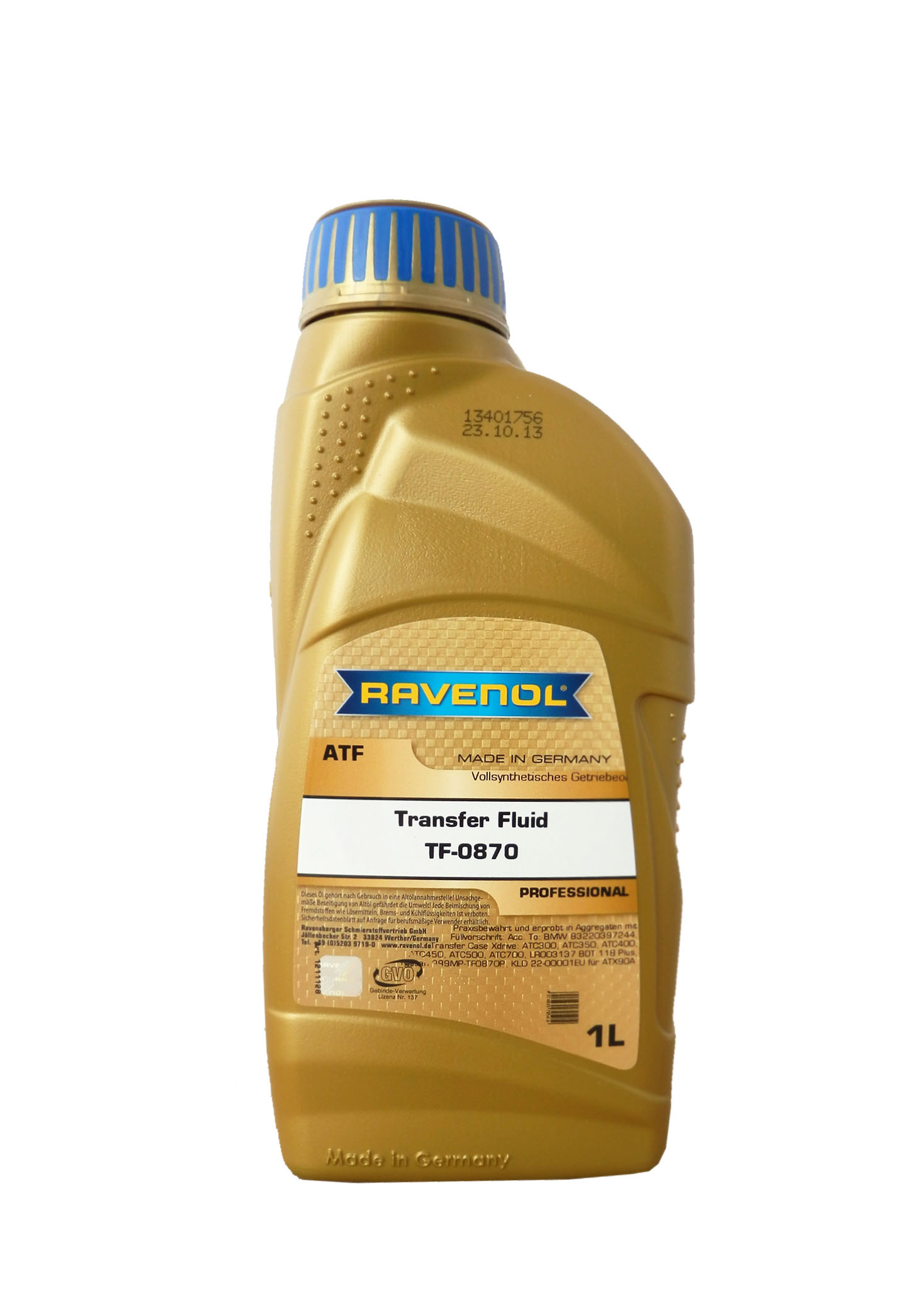 Купить Ravenol 4014835795419 Трансмиссионное масло  Transfer Fluid TF-0870 (1л)