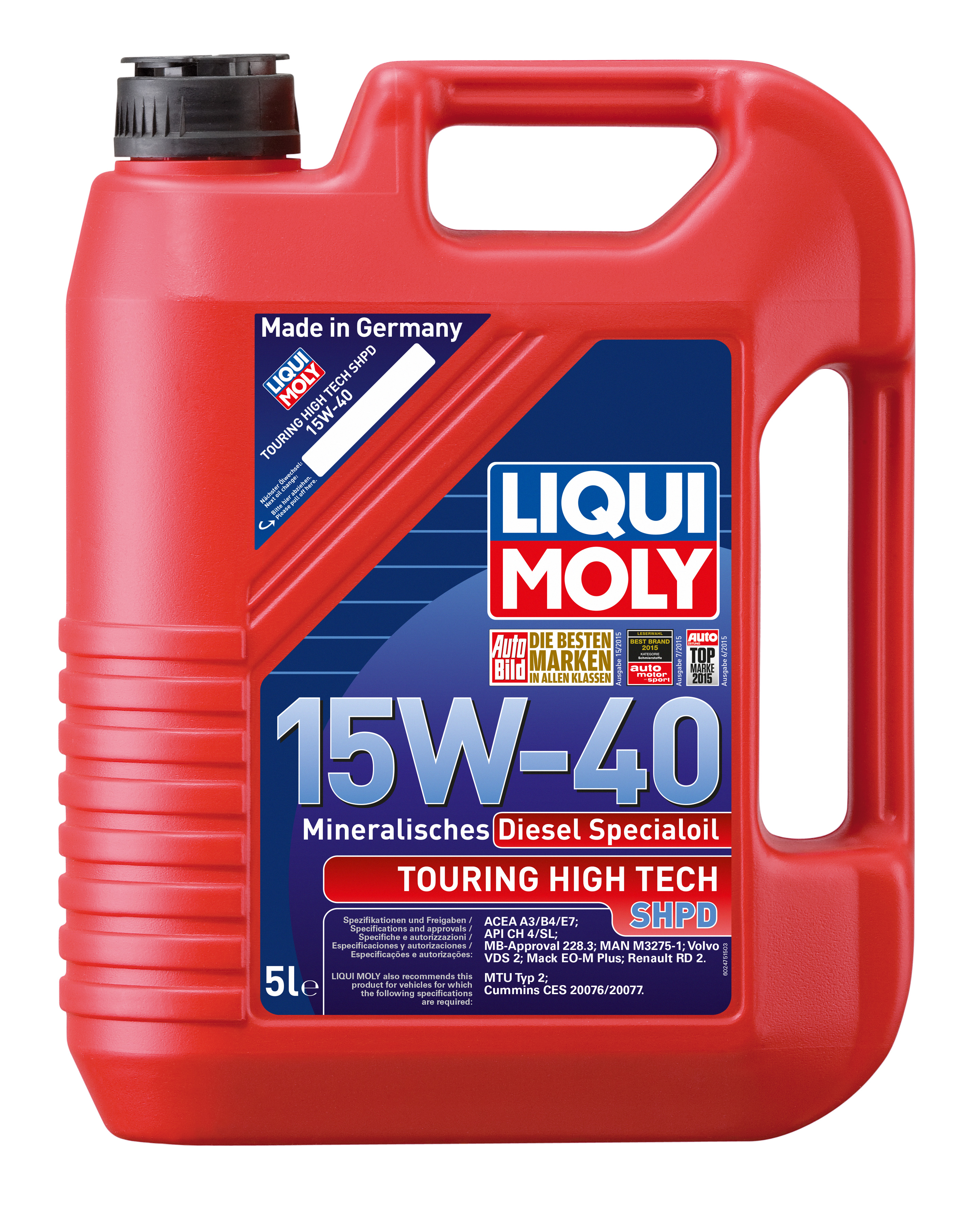 Купить Liqui moly 2475 Touring High Tech SHPD-Motoroil Basic SAE 15W-40