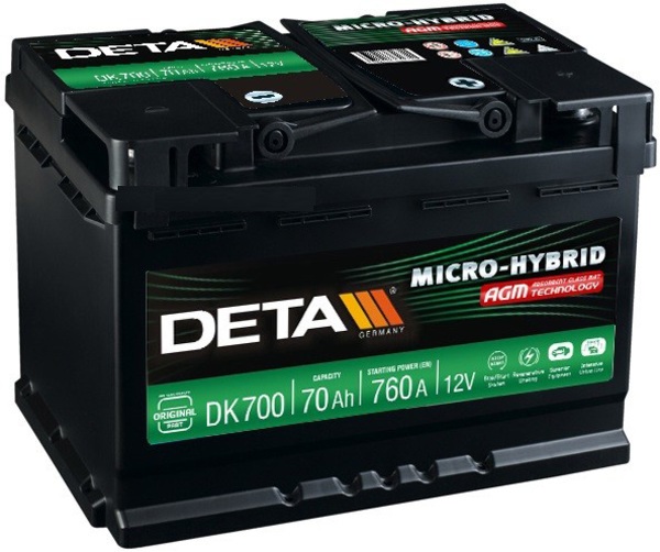 Купить DETA DK700 Аккумулятор автомобильный DETA DK700 70 Ач