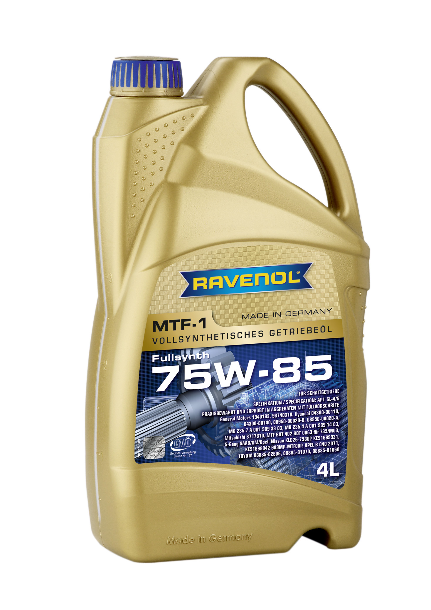Купить Ravenol 4014835719699 Трансмиссионное масло  MTF -1 SAE 75W-85 ( 4л) new