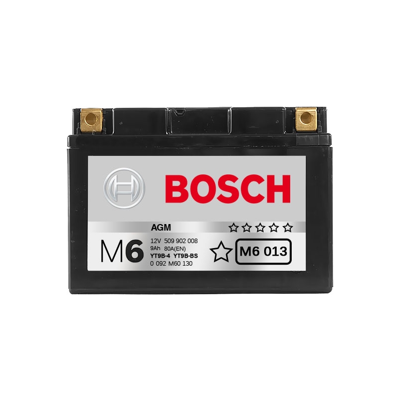 Купить BOSCH 0092M60130 Аккумуляторная батарея Рус 9ah 80a 149/70/105 Yt9b-Bs Moto BOSCH 0092M60130